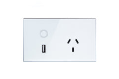 Smart Wifi Power Socket USB + GPO - Frost White