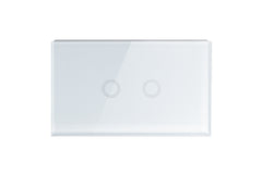 Touch Light Switch 2 Gang - Frost White - New Series