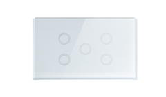 Smart Wifi Light Switch 5 Gang - Frost White