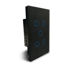 Smarter WLAN-Lichtschalter 5-fach (schwarz)