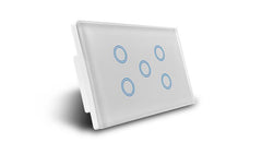 Smarter WLAN-Lichtschalter 5-fach (weiß)